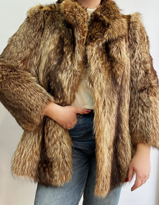 Real fur coat