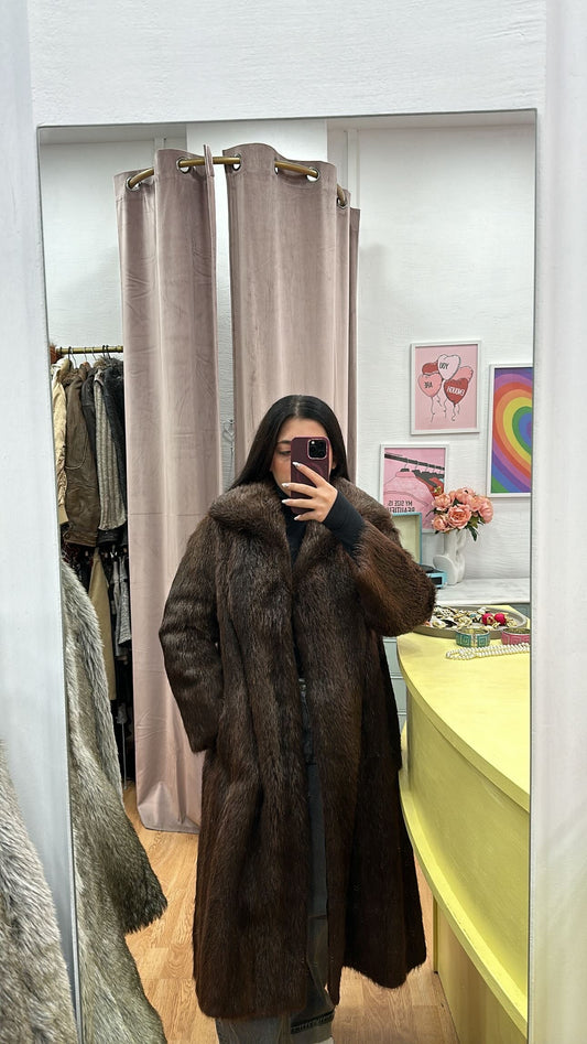 Maxi brown fur