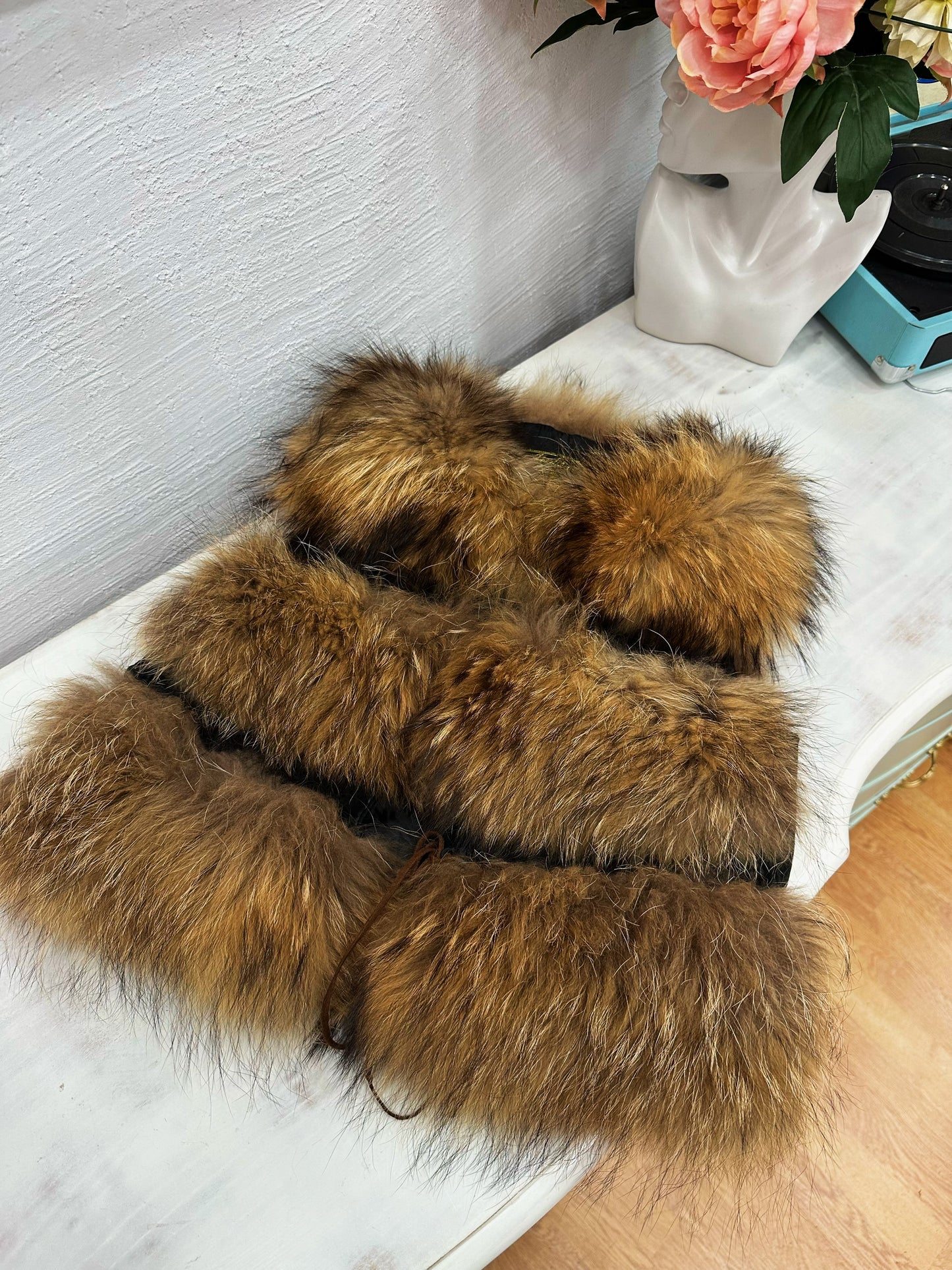 Real fur vest