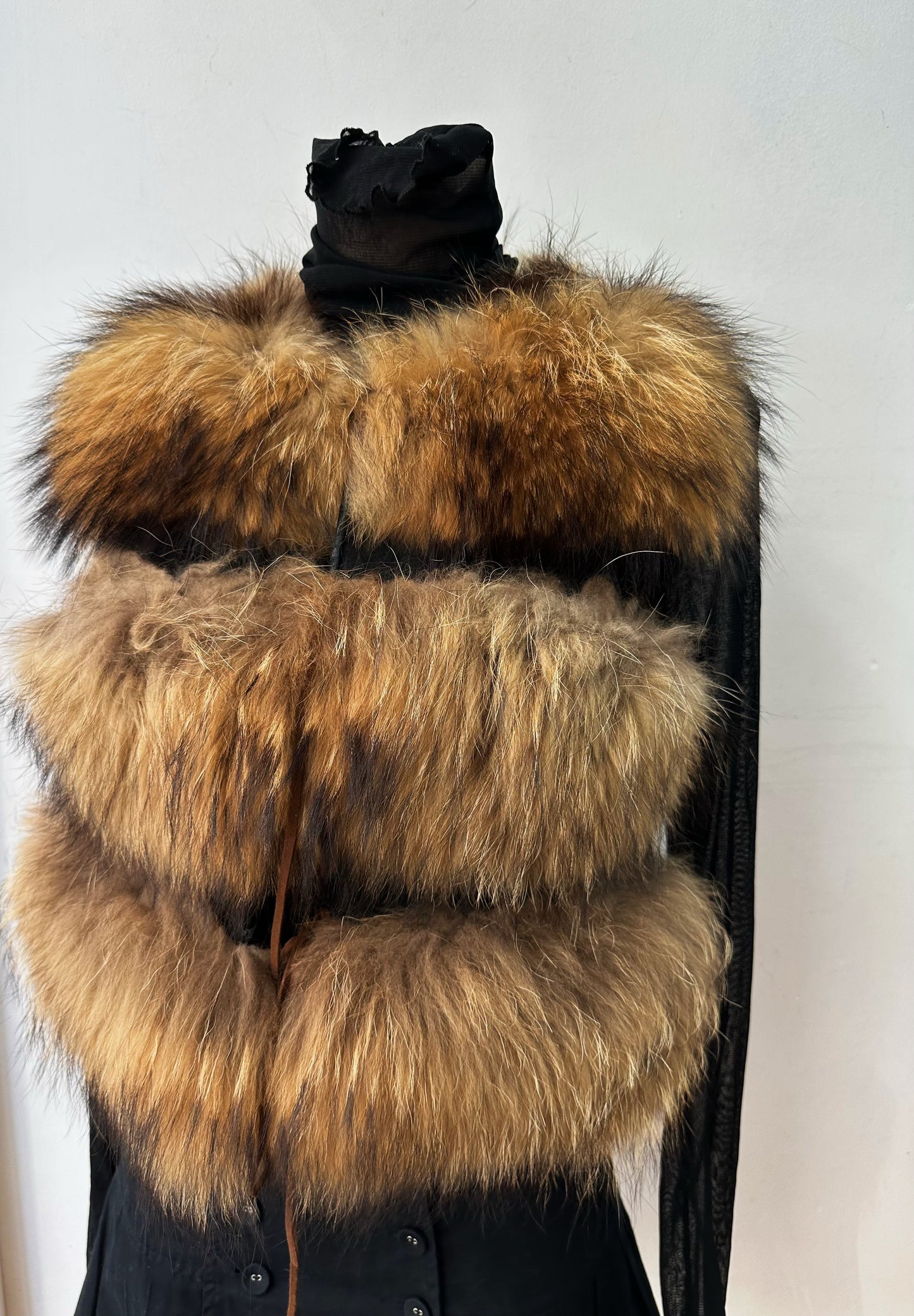 Real fur vest