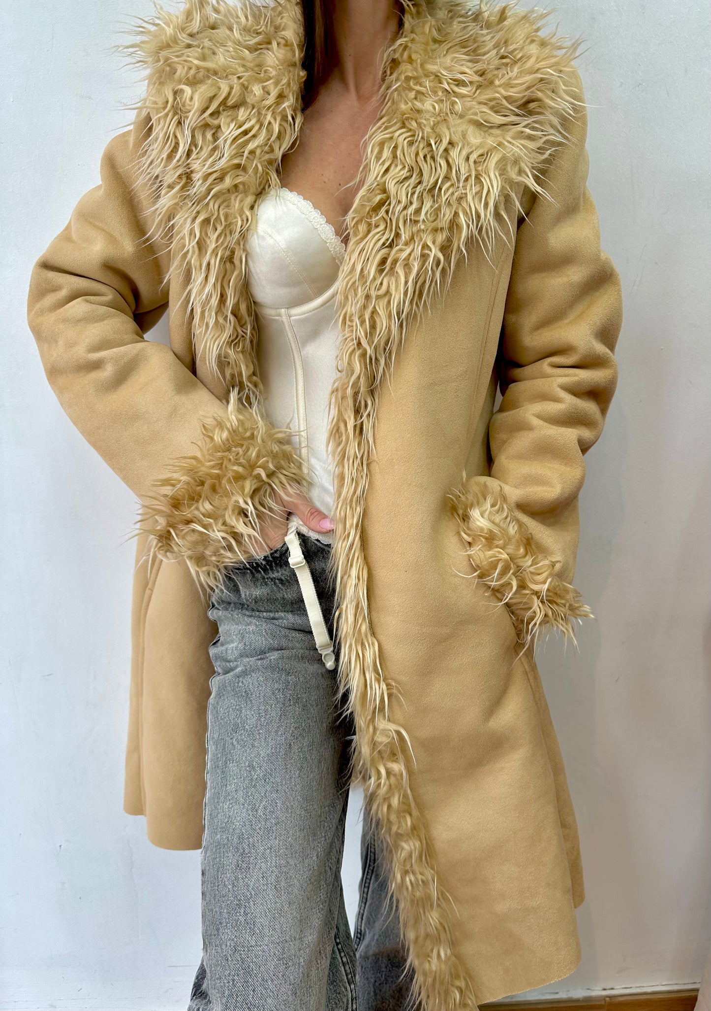 Beige Afghan coat