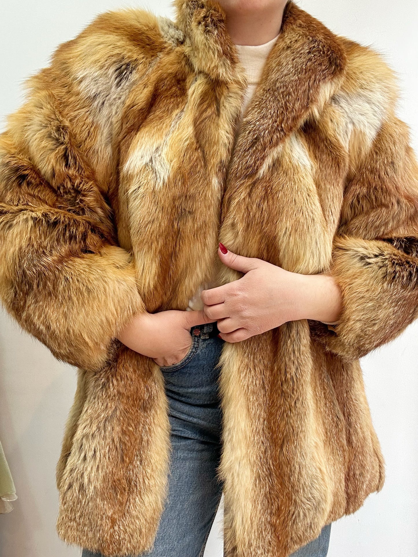 Real fur jacket