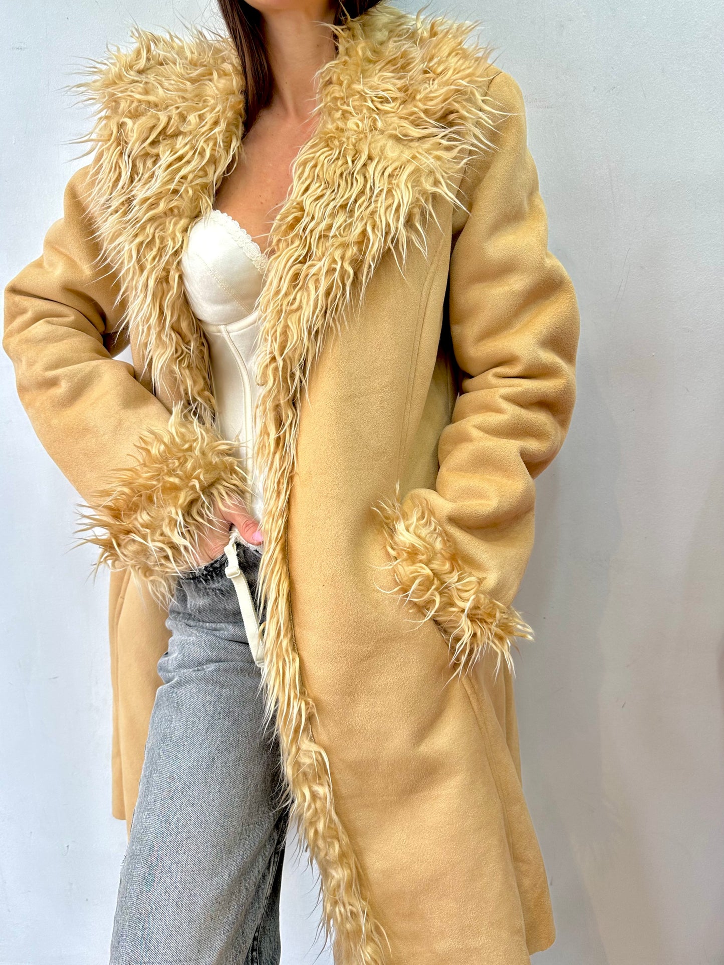 Beige Afghan coat