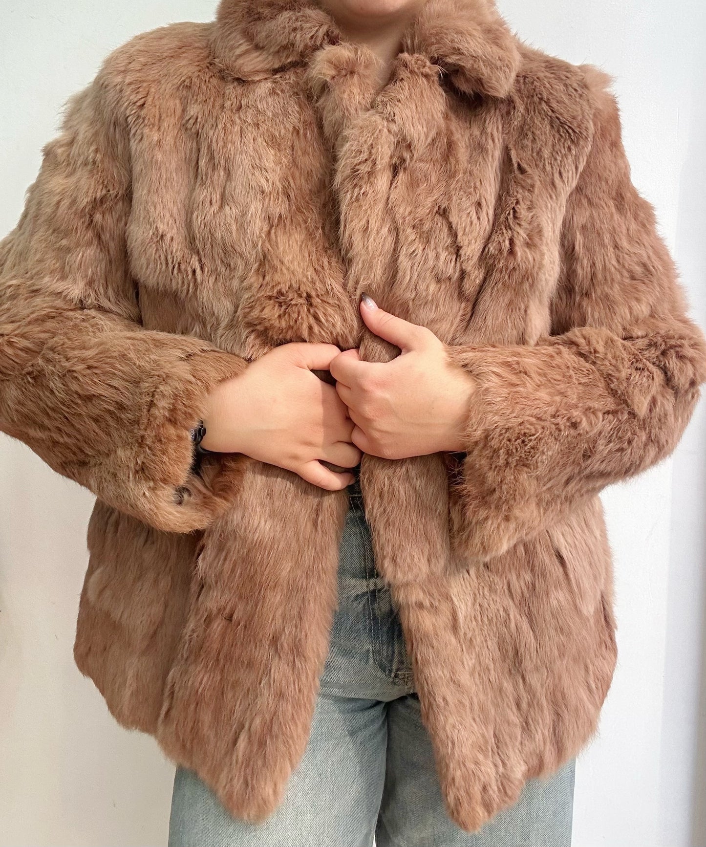 Real fur coat