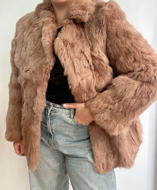 Real fur coat