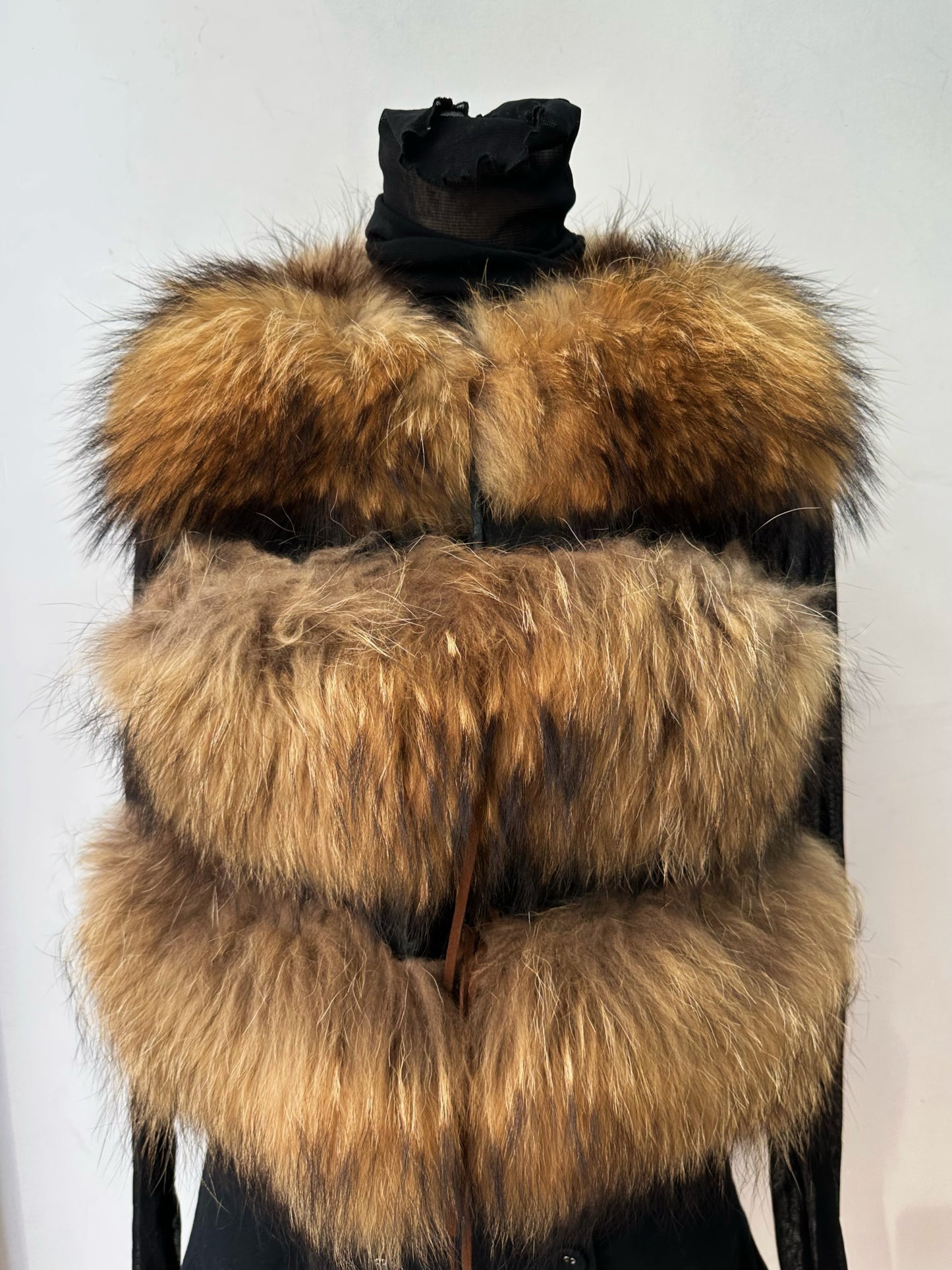 Real fur vest