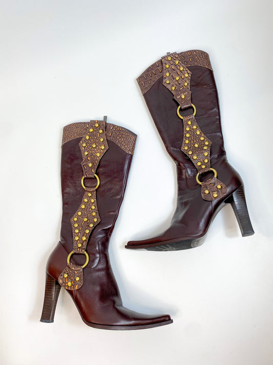 Vintage leather boots