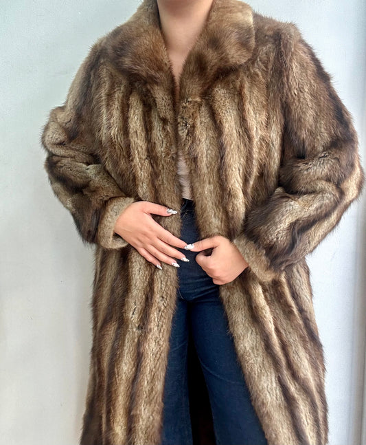 Real fur coat