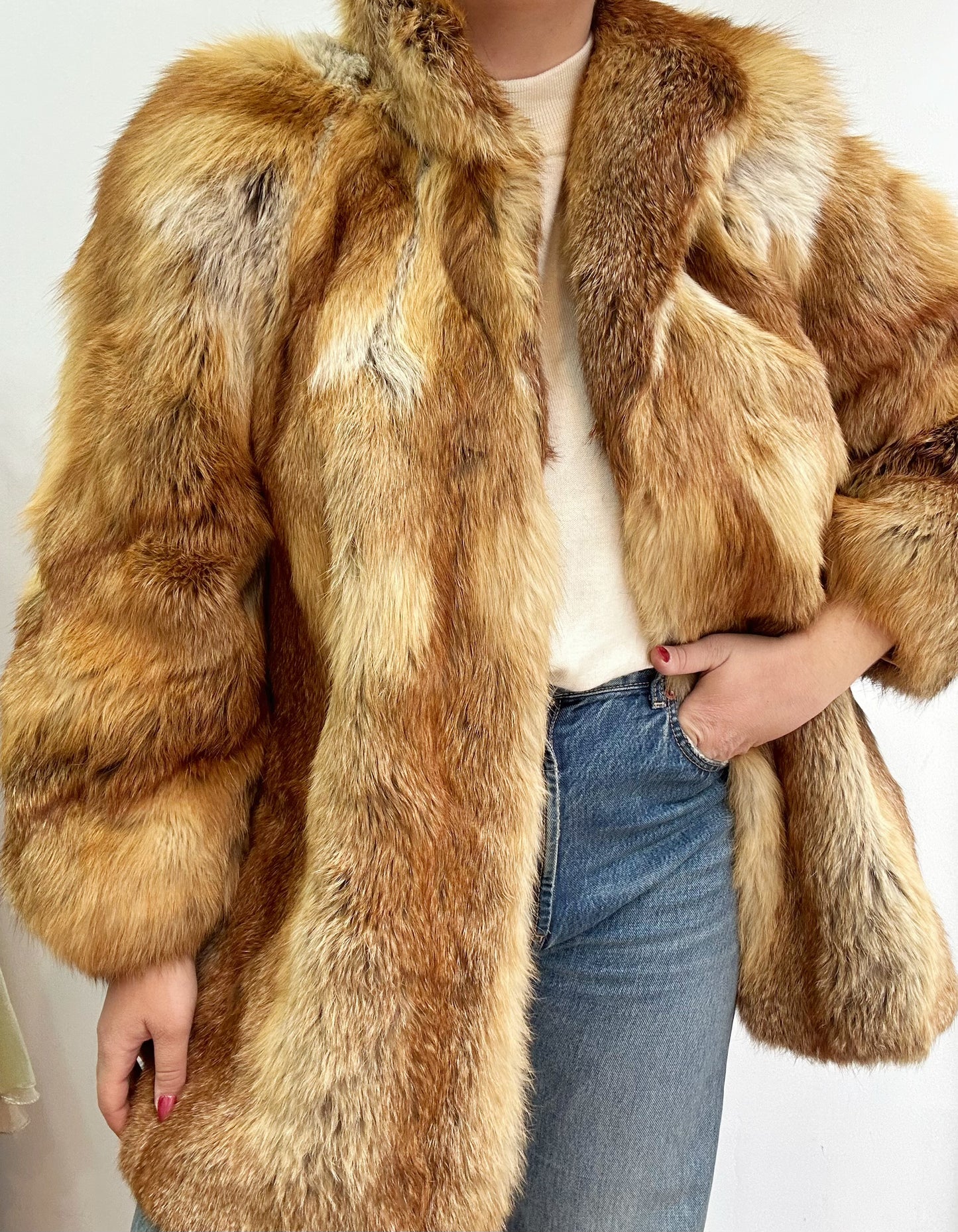 Real fur jacket