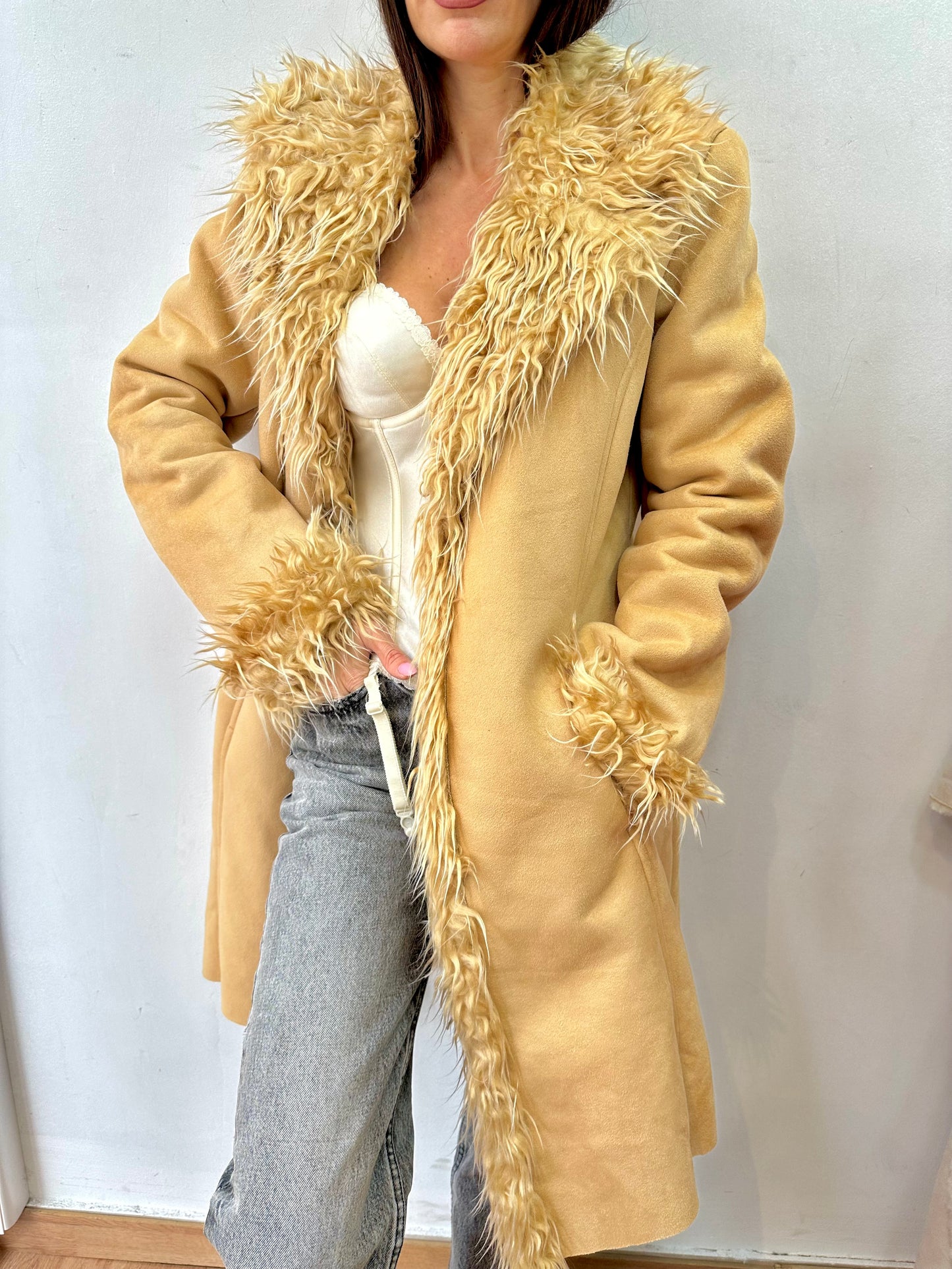 Beige Afghan coat