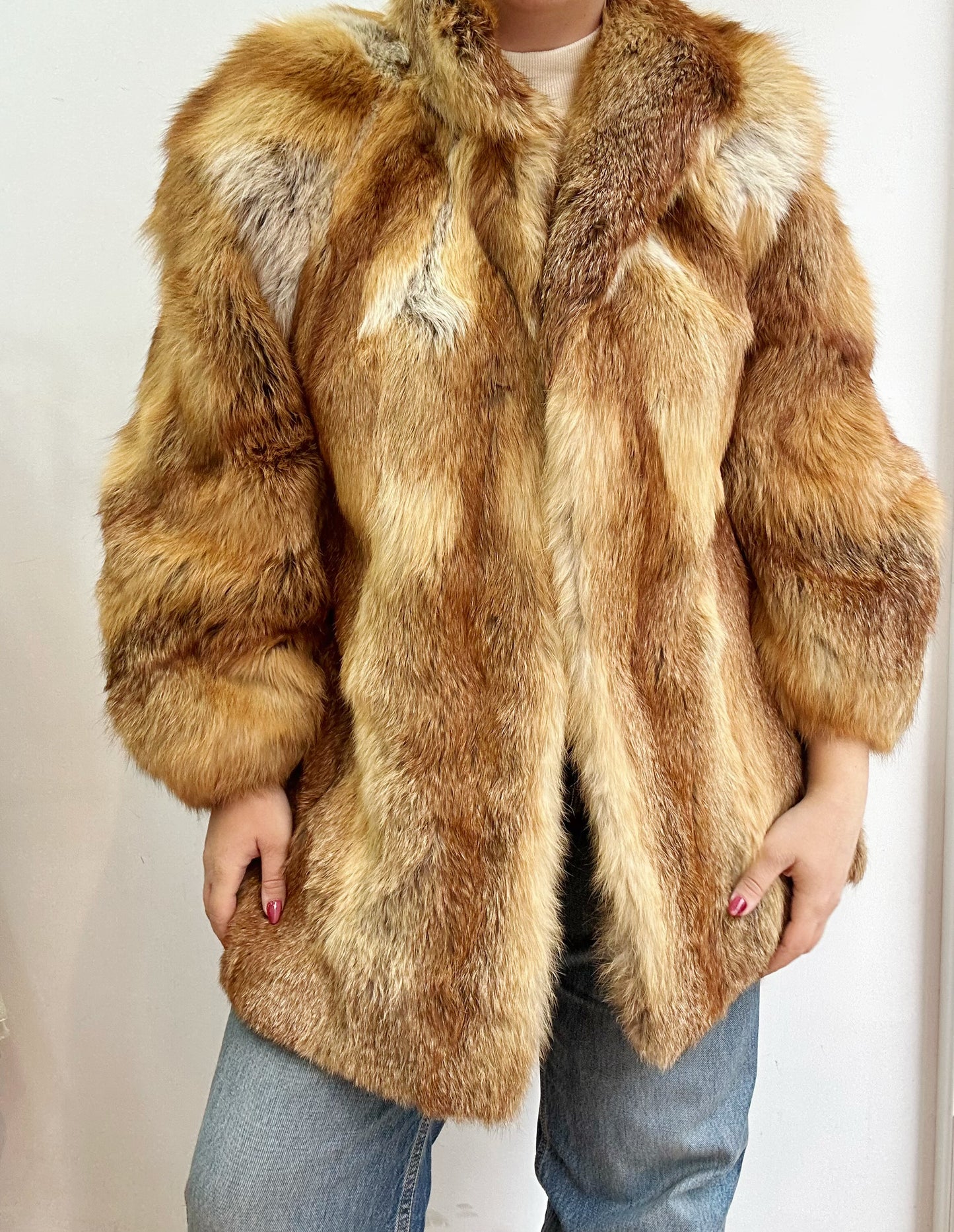 Real fur jacket