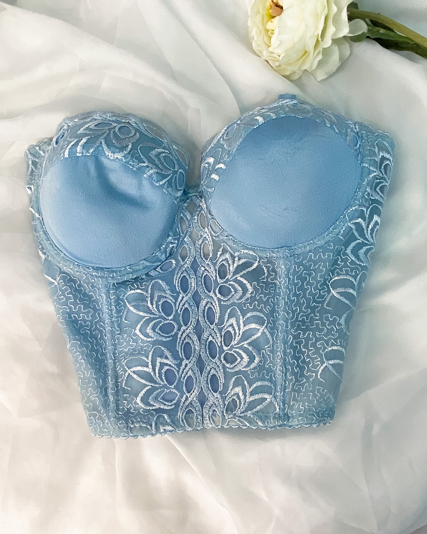 Baby blue corset