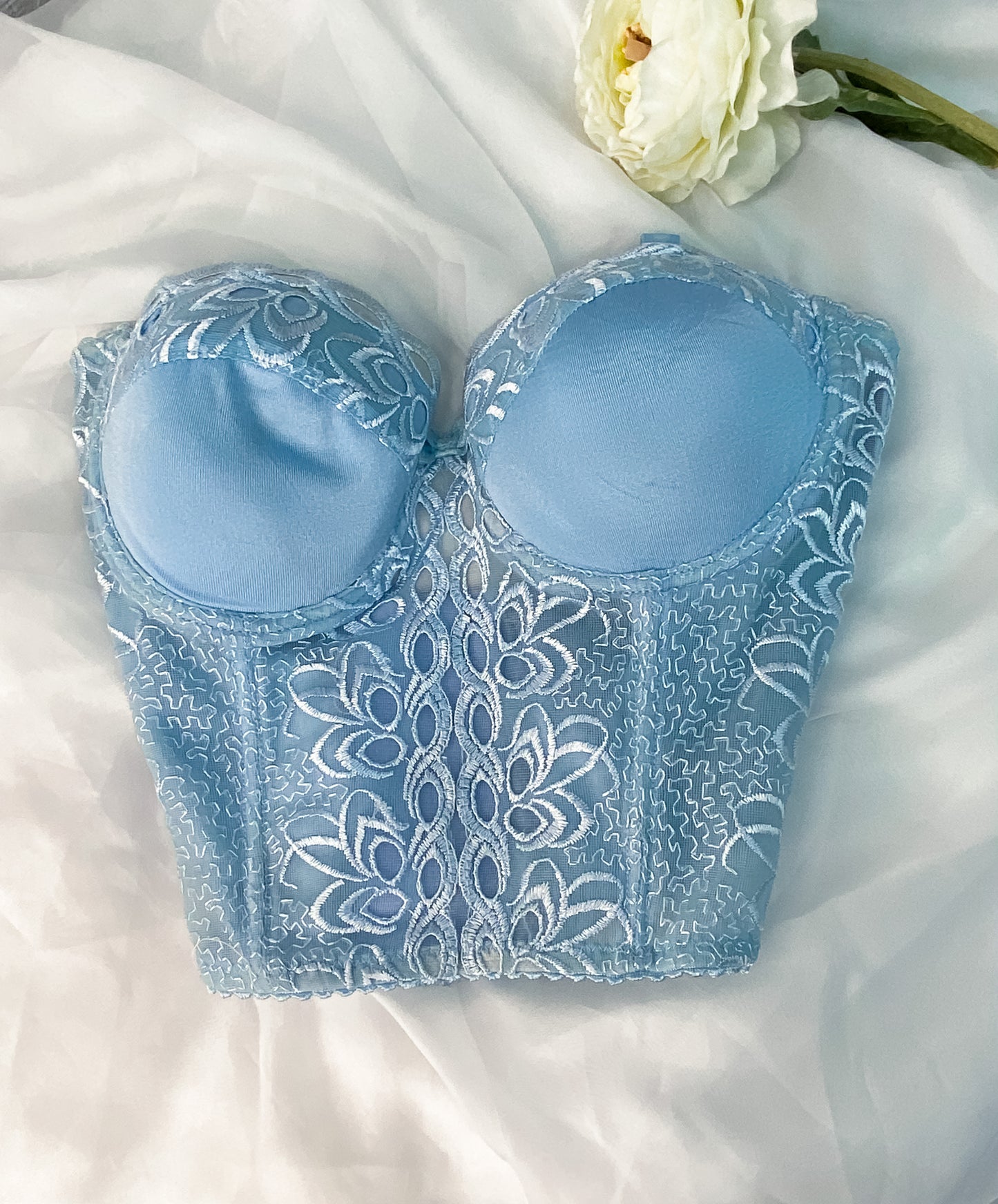 Baby blue corset