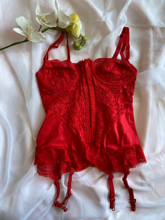 Vintage red corset