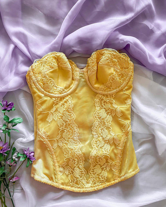 Vintage yellow corset